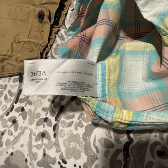 Easter Casual Dress outfit Toddler Boys 3T Long sleeve button up shirt & khakis - Picture 7 of 15